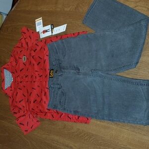 NWT Boys Lee matching outfit size 6